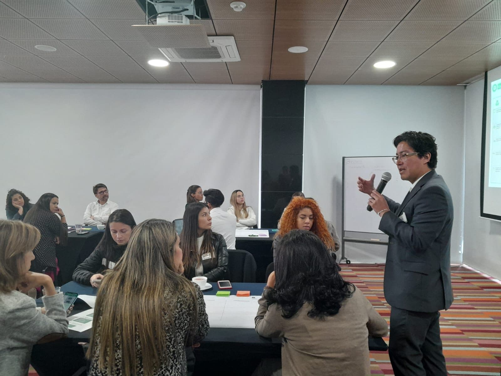 Sesión de trabajo en un taller ejecutivo